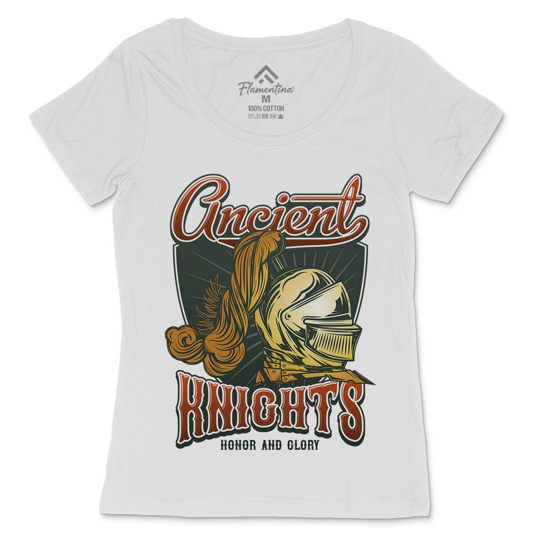 Ancient Knights Womens Scoop Neck T-Shirt Warriors C897