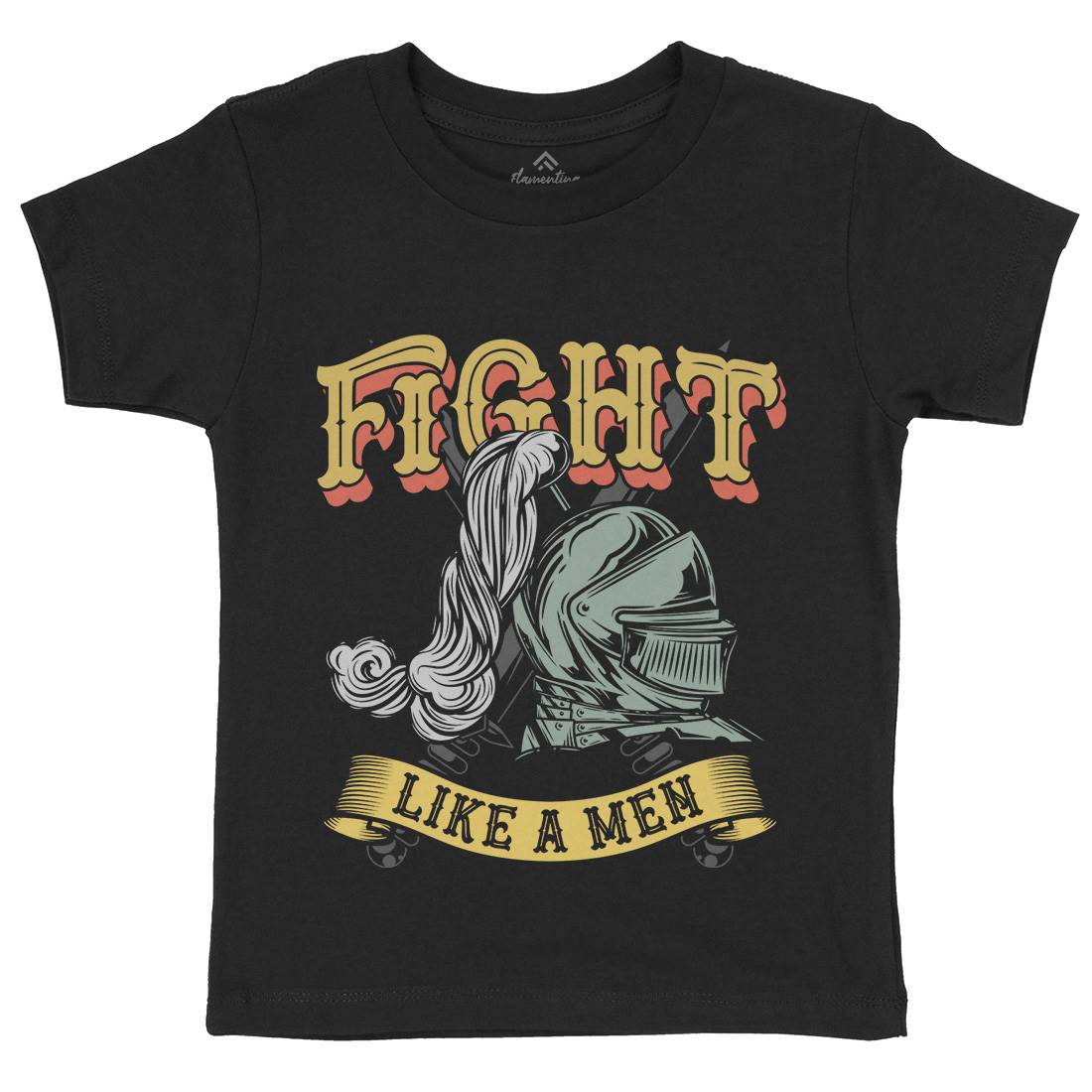 Knight Fight Kids Crew Neck T-Shirt Warriors C898