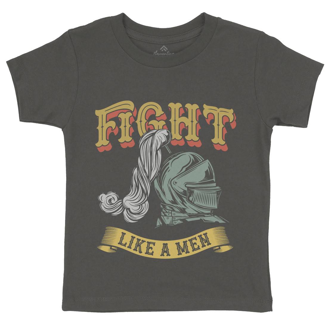 Knight Fight Kids Organic Crew Neck T-Shirt Warriors C898