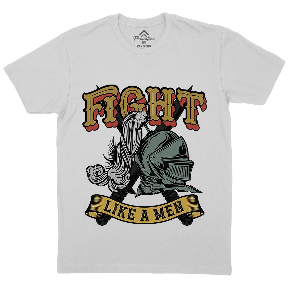 Knight Fight Mens Crew Neck T-Shirt Warriors C898