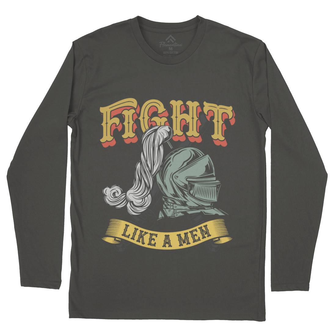 Knight Fight Mens Long Sleeve T-Shirt Warriors C898