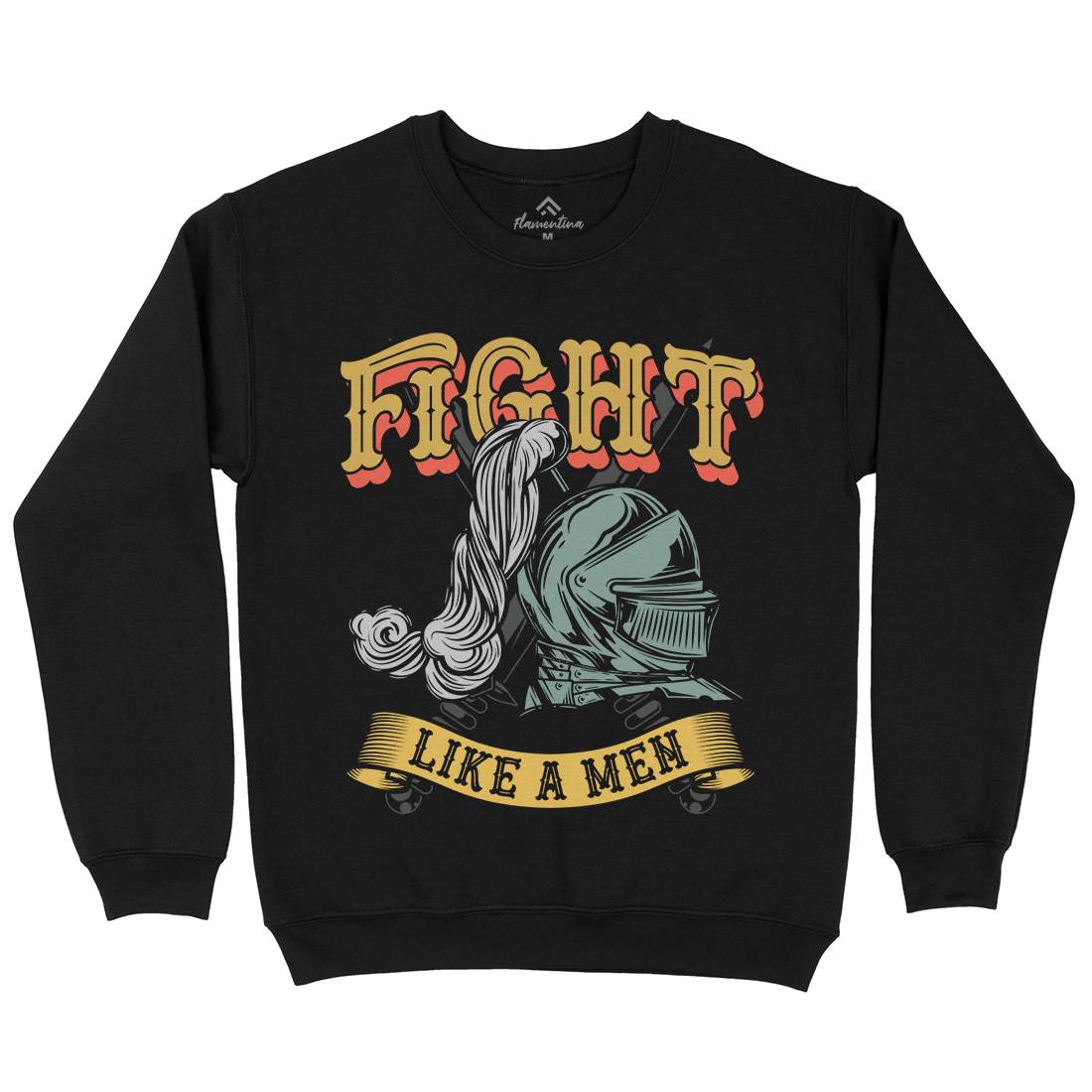 Knight Fight Mens Crew Neck Sweatshirt Warriors C898