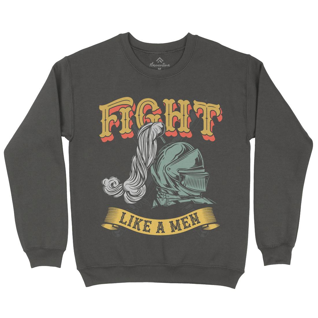 Knight Fight Mens Crew Neck Sweatshirt Warriors C898