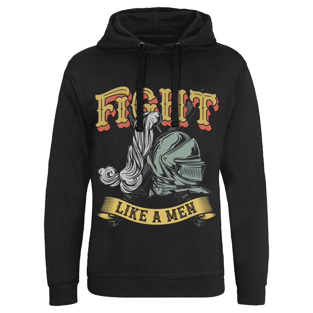 Knight Fight Mens Hoodie Without Pocket Warriors C898