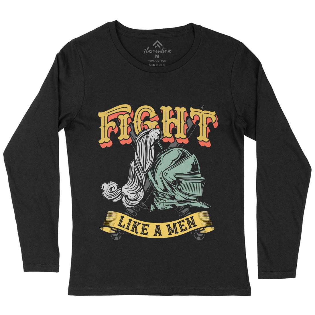 Knight Fight Womens Long Sleeve T-Shirt Warriors C898