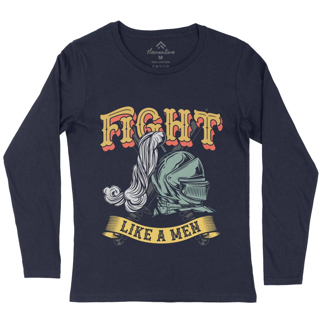 Knight Fight Womens Long Sleeve T-Shirt Warriors C898