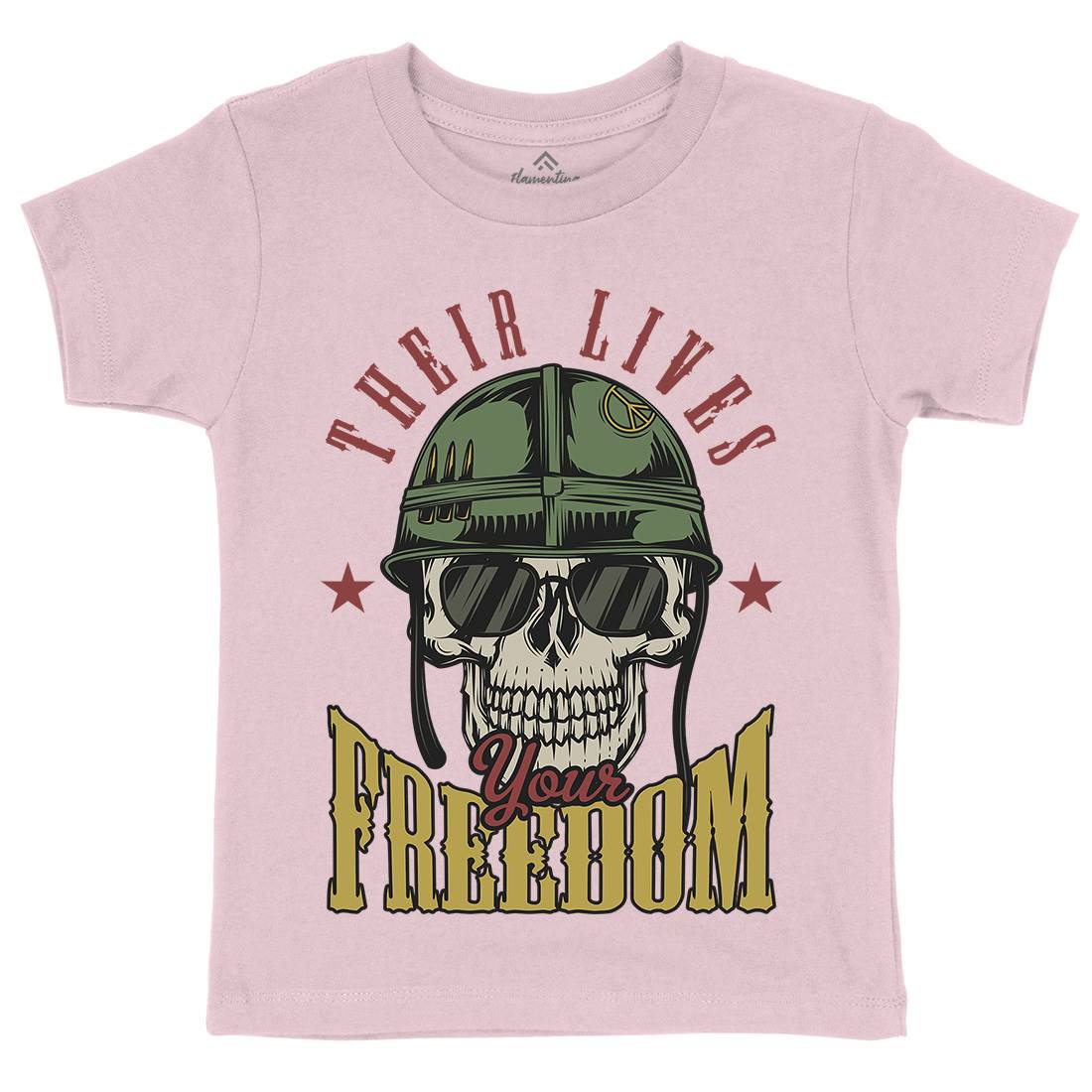 Your Freedom Kids Crew Neck T-Shirt Army C899