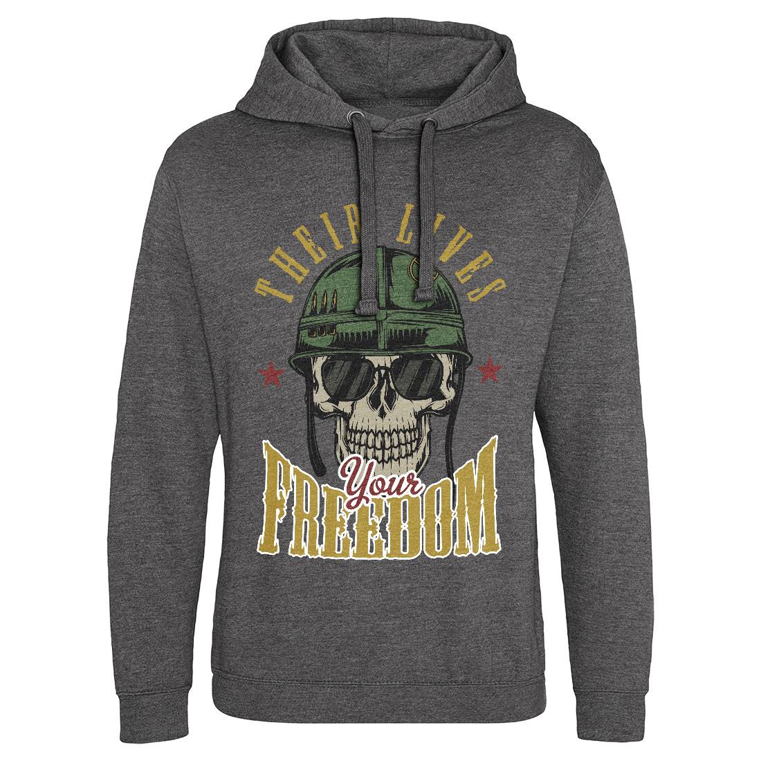 Your Freedom Mens Hoodie Without Pocket Army C899