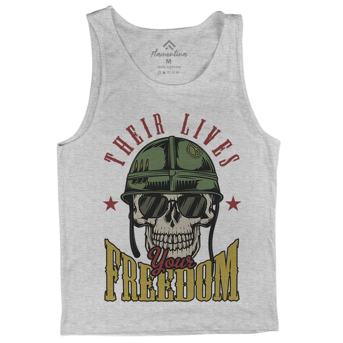 Your Freedom Mens Tank Top Vest Army C899