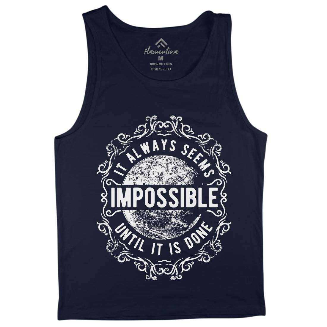 Always Seems Impossible Mens Tank Top Vest Quotes C900