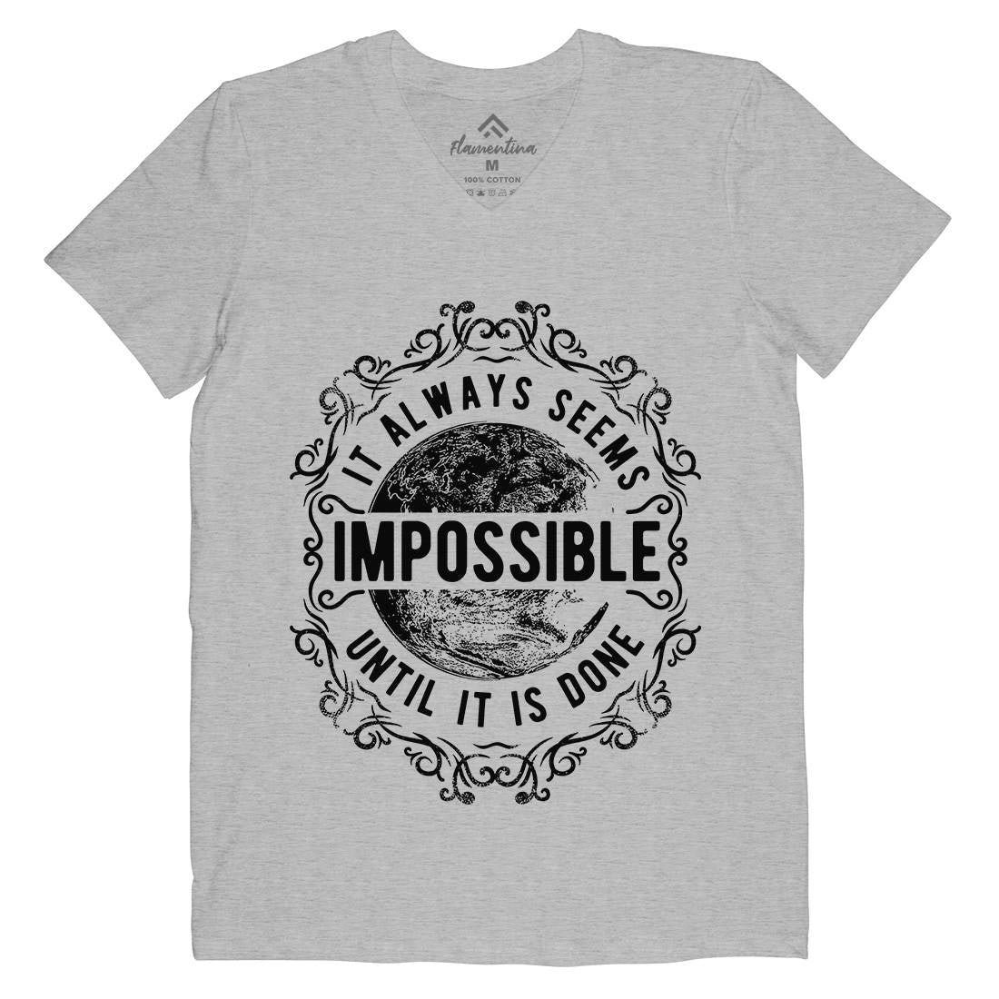 Always Seems Impossible Mens V-Neck T-Shirt Quotes C900