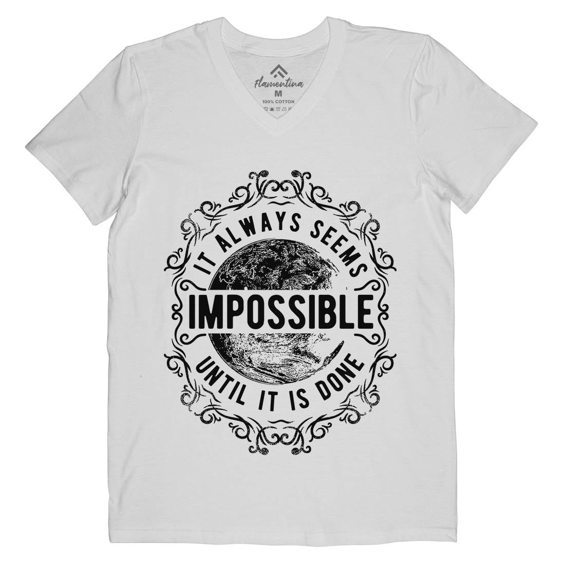 Always Seems Impossible Mens V-Neck T-Shirt Quotes C900