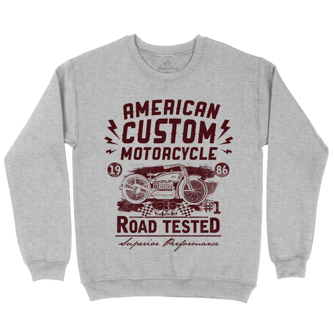 American Custom Kids Crew Neck Sweatshirt Motorcycles C901