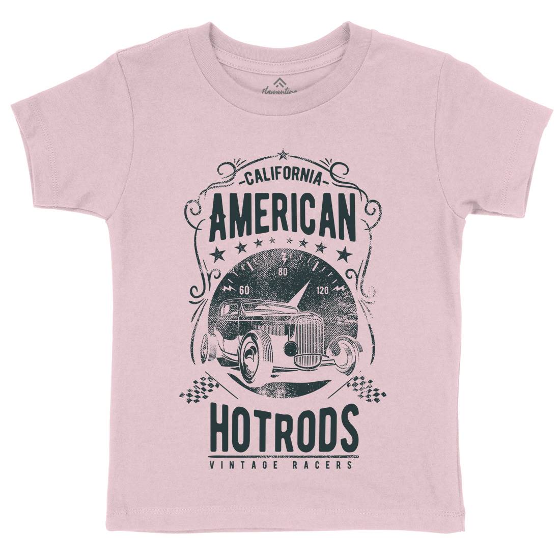 American Hotrods Kids Crew Neck T-Shirt Cars C902