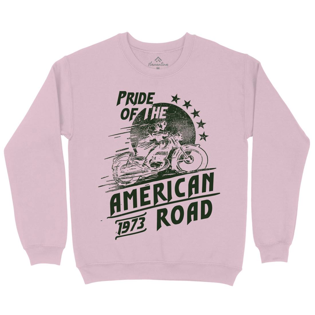 American Pride Kids Crew Neck Sweatshirt Motorcycles C903