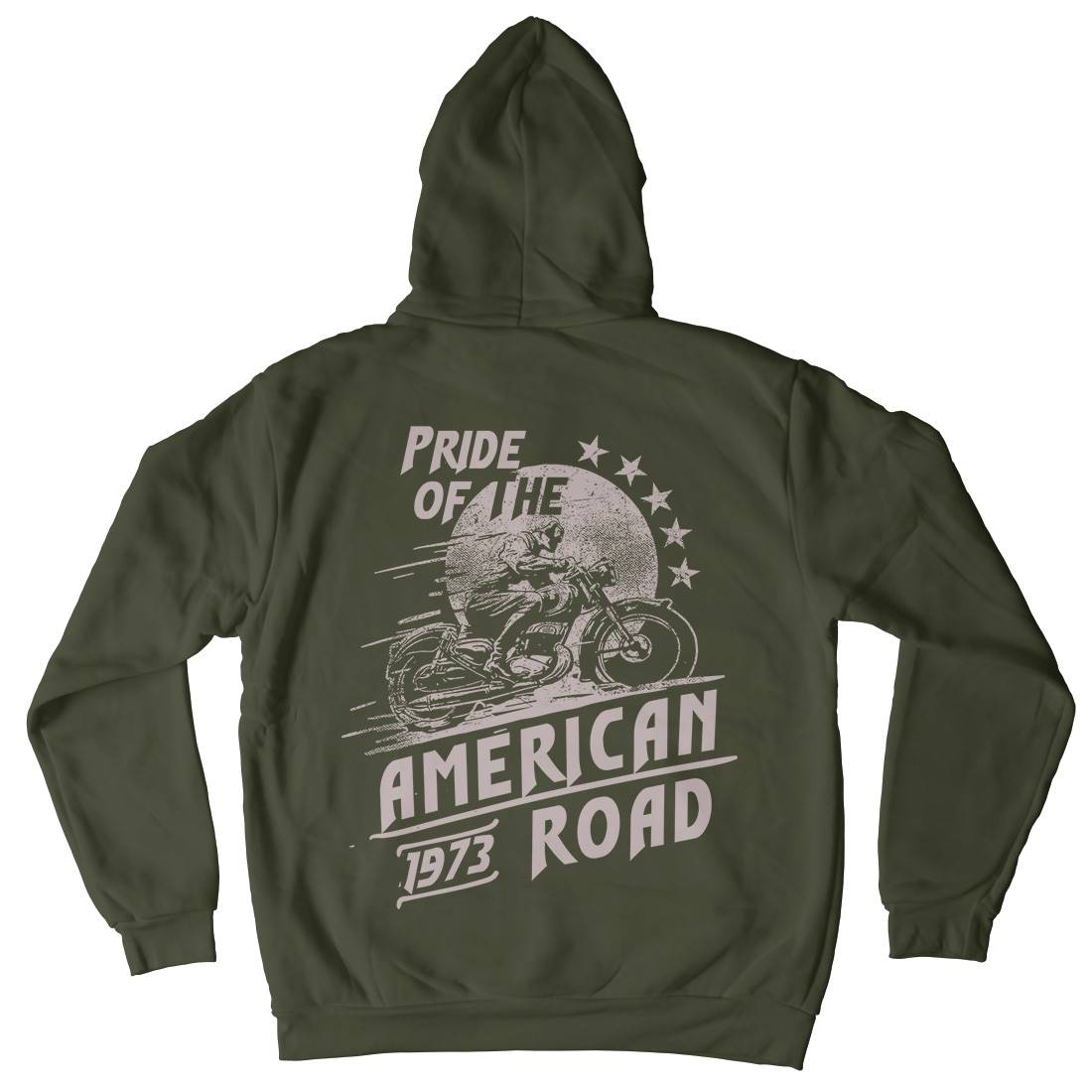 American Pride Kids Crew Neck Hoodie Motorcycles C903