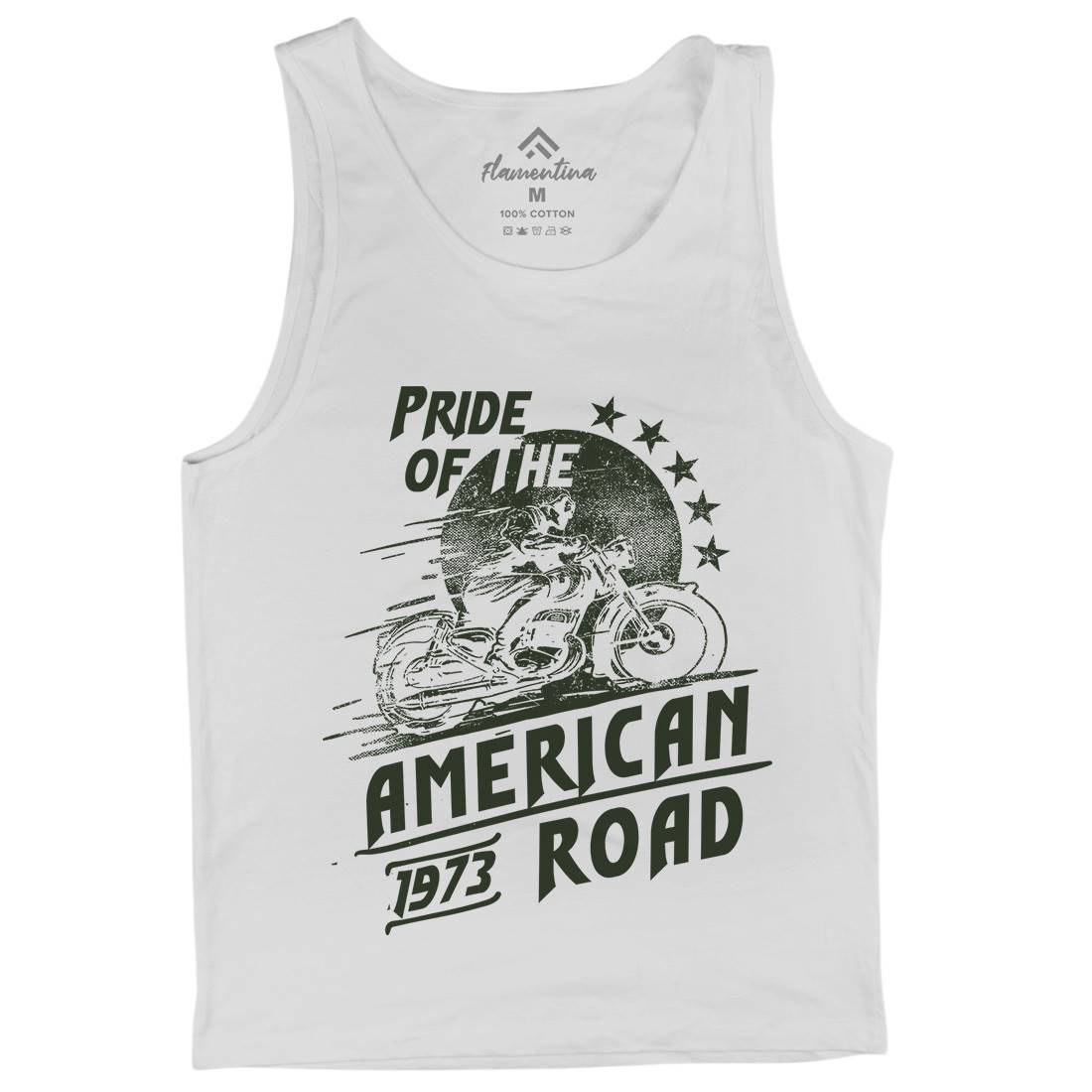 American Pride Mens Tank Top Vest Motorcycles C903