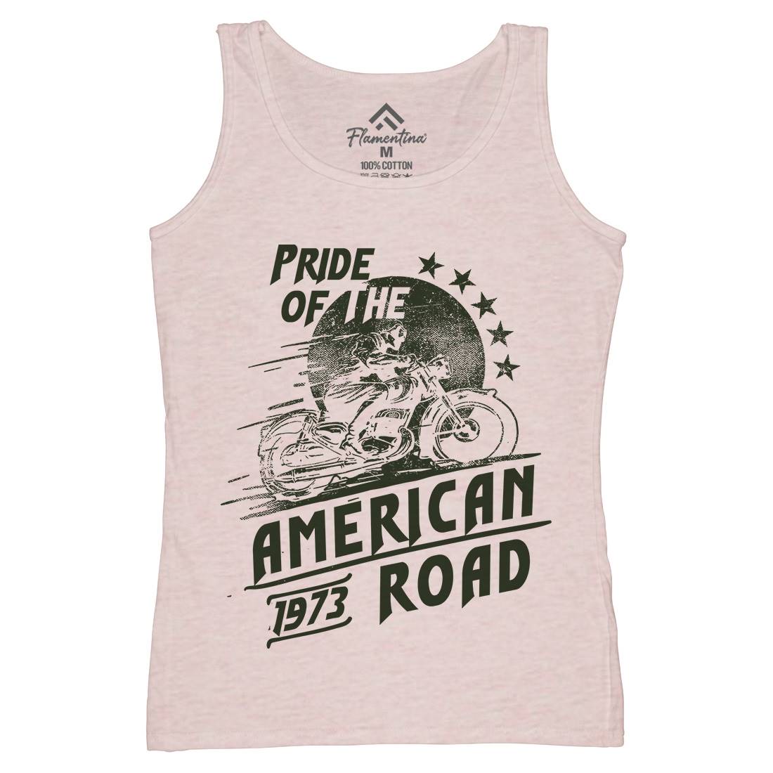 American Pride Womens Organic Tank Top Vest Motorcycles C903
