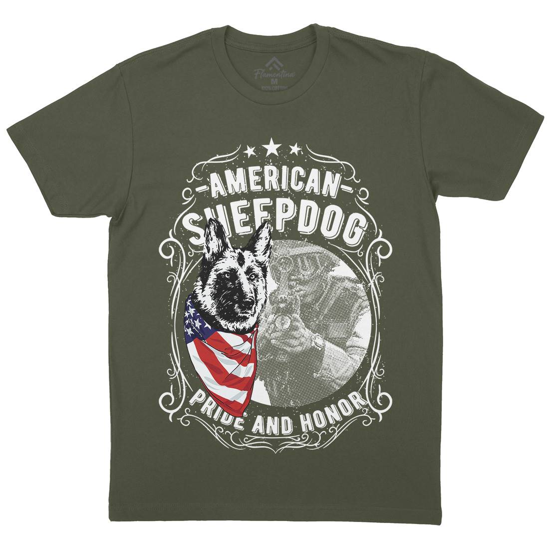 Sheepdog Mens Crew Neck T-Shirt American C904