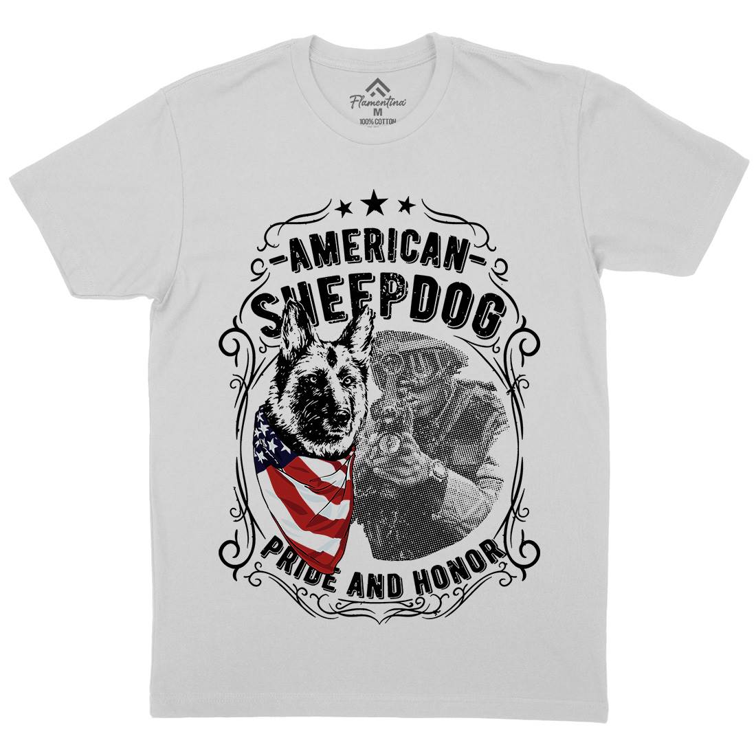 Sheepdog Mens Crew Neck T-Shirt American C904
