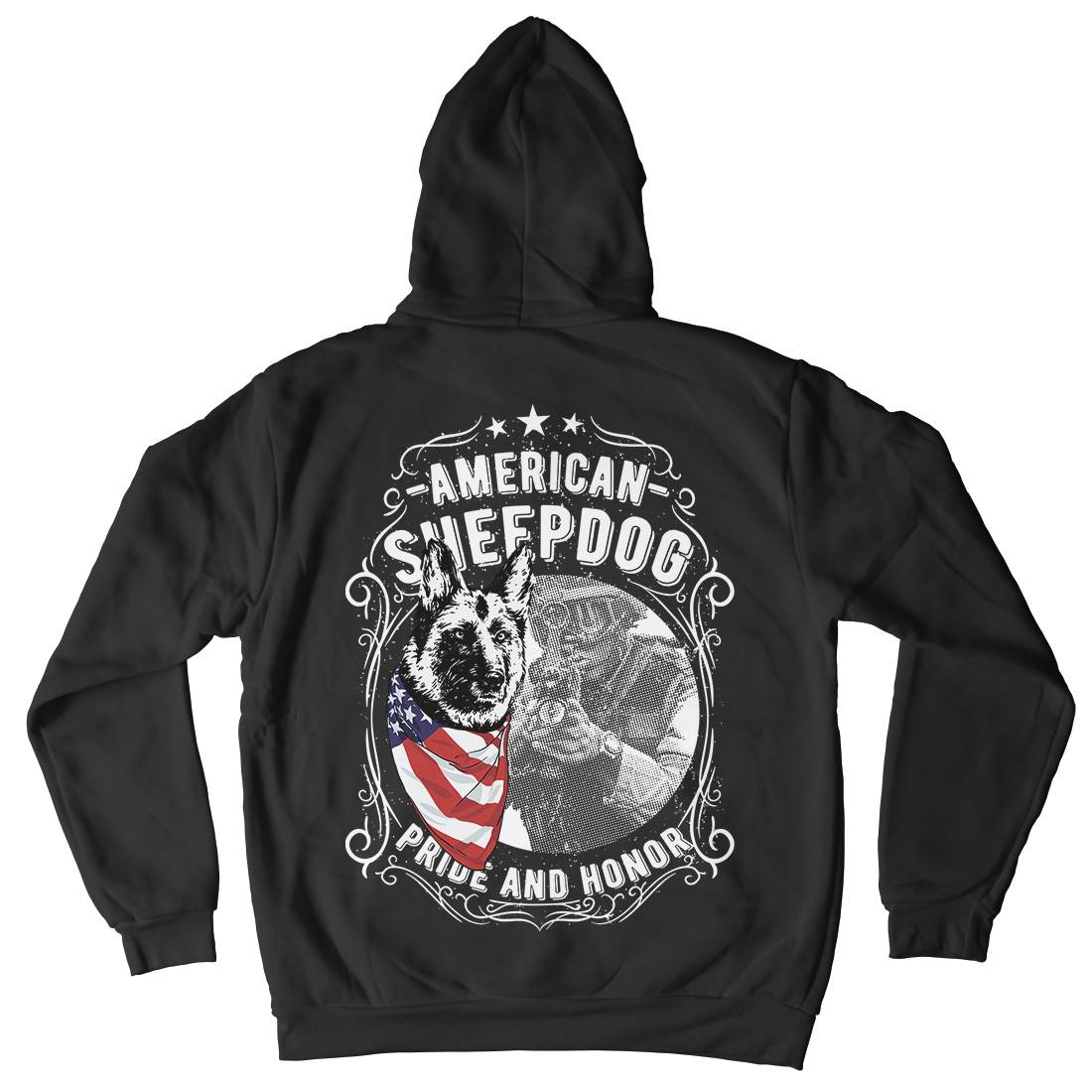 Sheepdog Kids Crew Neck Hoodie American C904