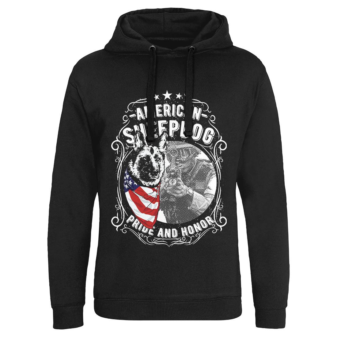 Sheepdog Mens Hoodie Without Pocket American C904