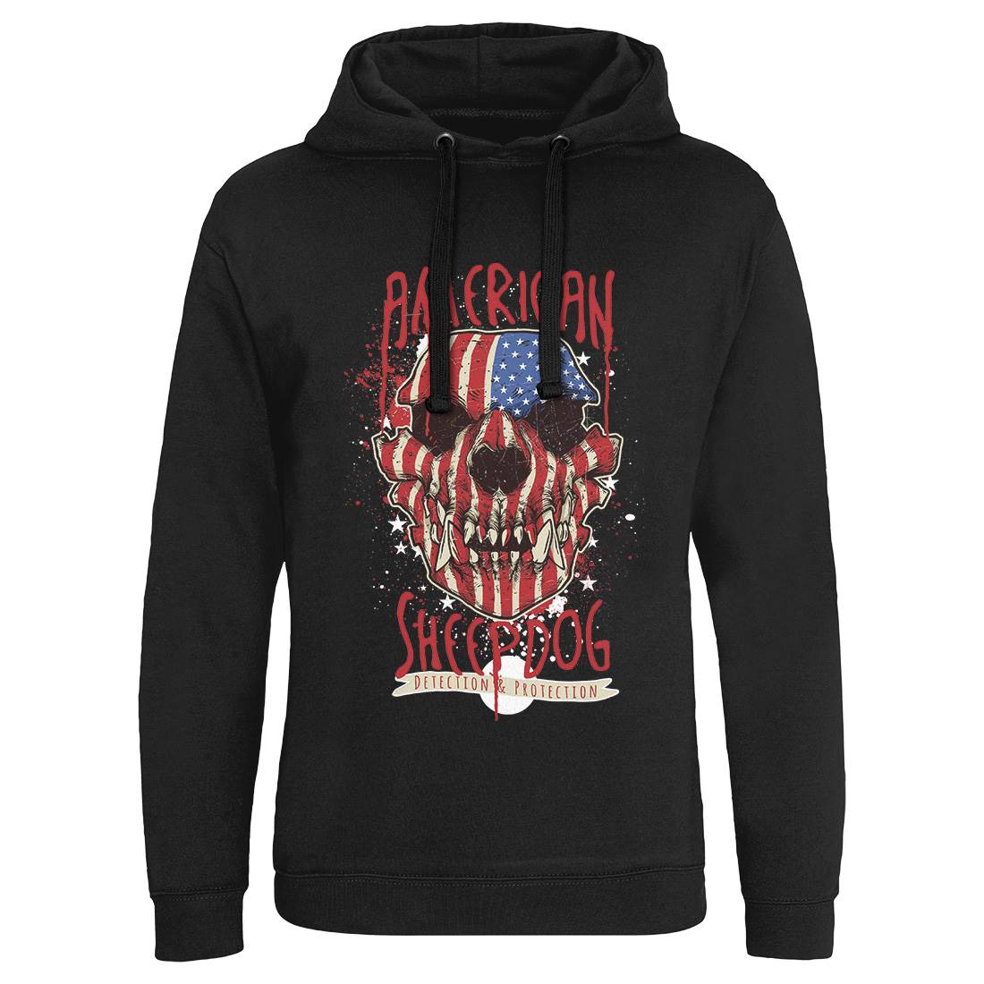 Sheepdog Mens Hoodie Without Pocket American C905