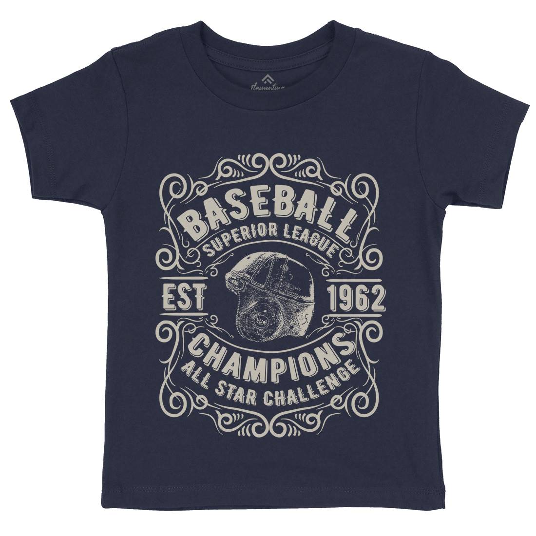 Baseball Superior League Kids Crew Neck T-Shirt Sport C906
