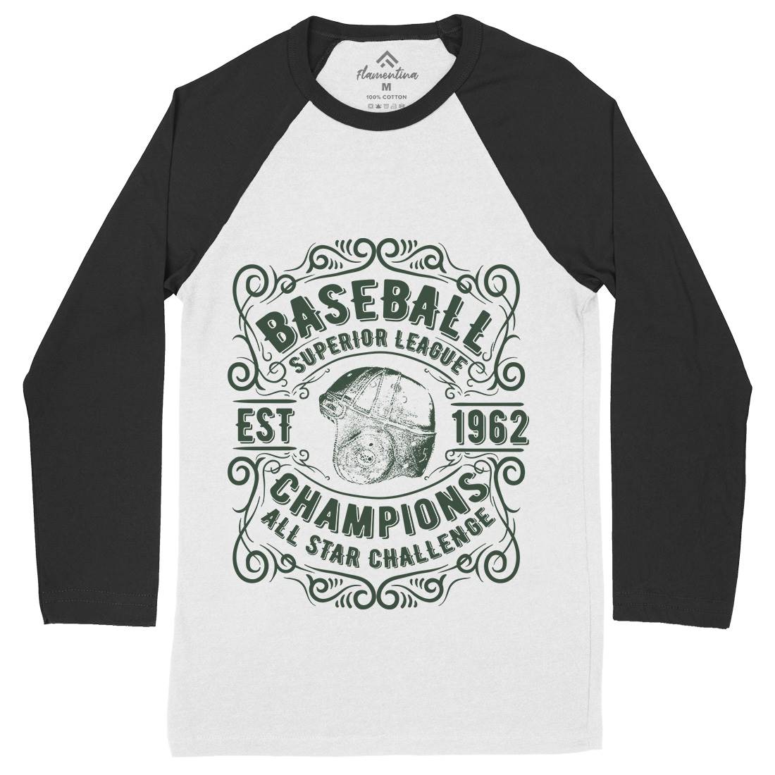 Baseball Superior League Mens Long Sleeve Baseball T-Shirt Sport C906