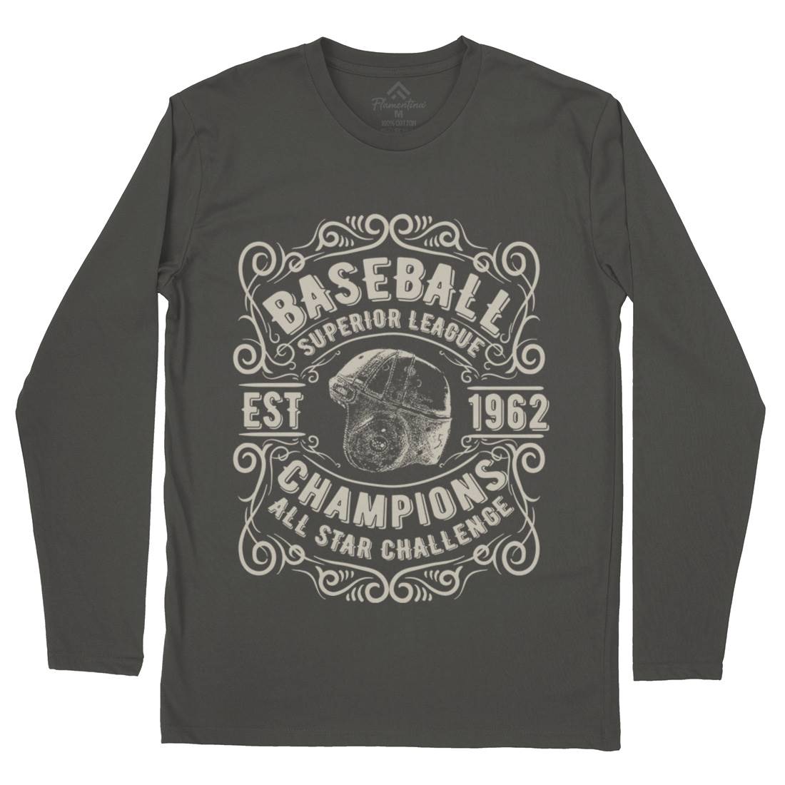 Baseball Superior League Mens Long Sleeve T-Shirt Sport C906