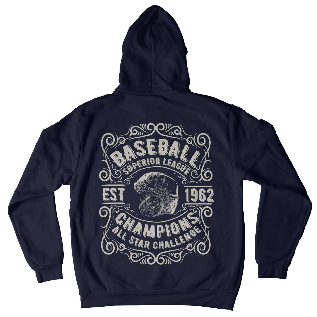 Baseball Superior League Mens Hoodie With Pocket Sport C906