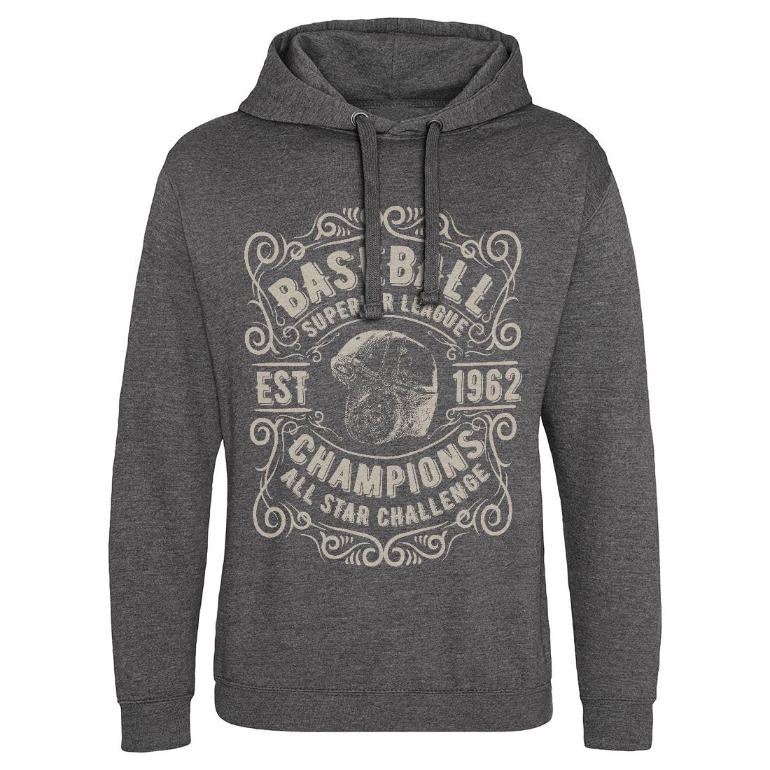 Baseball Superior League Mens Hoodie Without Pocket Sport C906