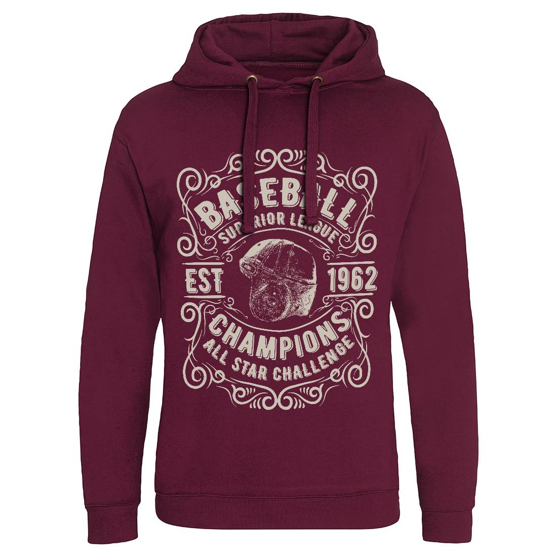 Baseball Superior League Mens Hoodie Without Pocket Sport C906