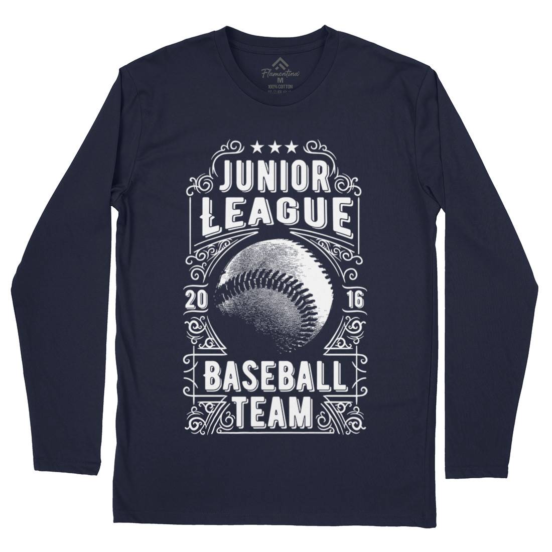 Baseball Team Mens Long Sleeve T-Shirt Sport C907