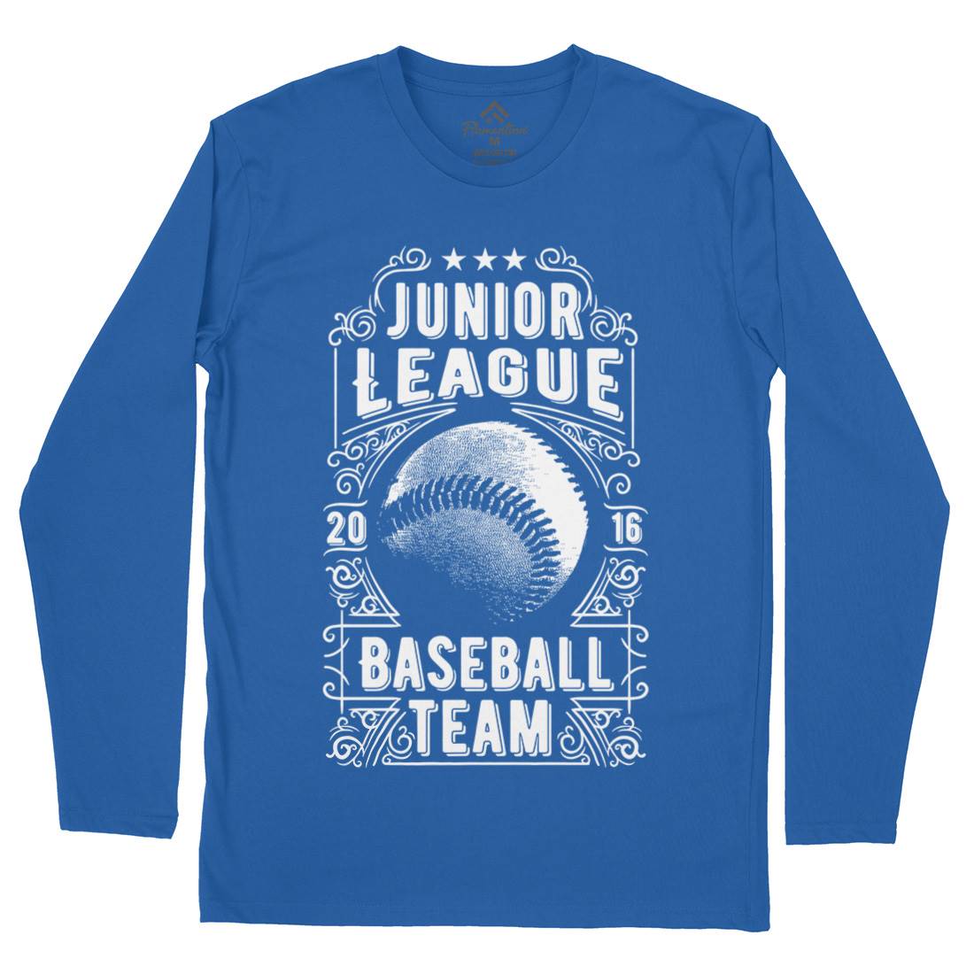 Baseball Team Mens Long Sleeve T-Shirt Sport C907