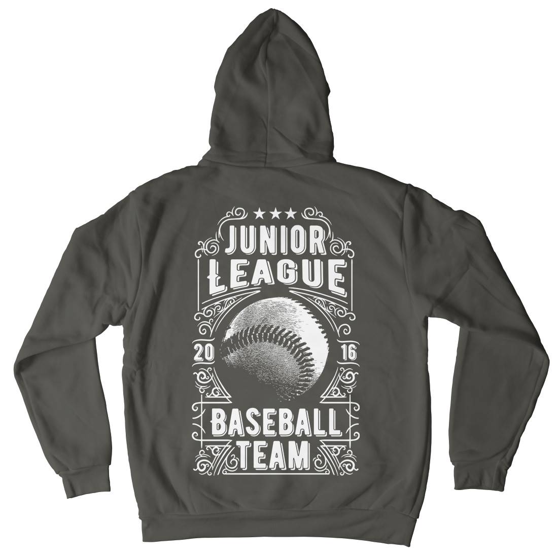 Baseball Team Kids Crew Neck Hoodie Sport C907