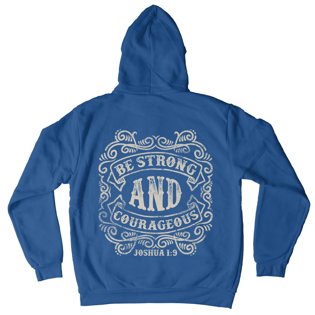 Be Strong And Courageous Mens Hoodie With Pocket Religion C908