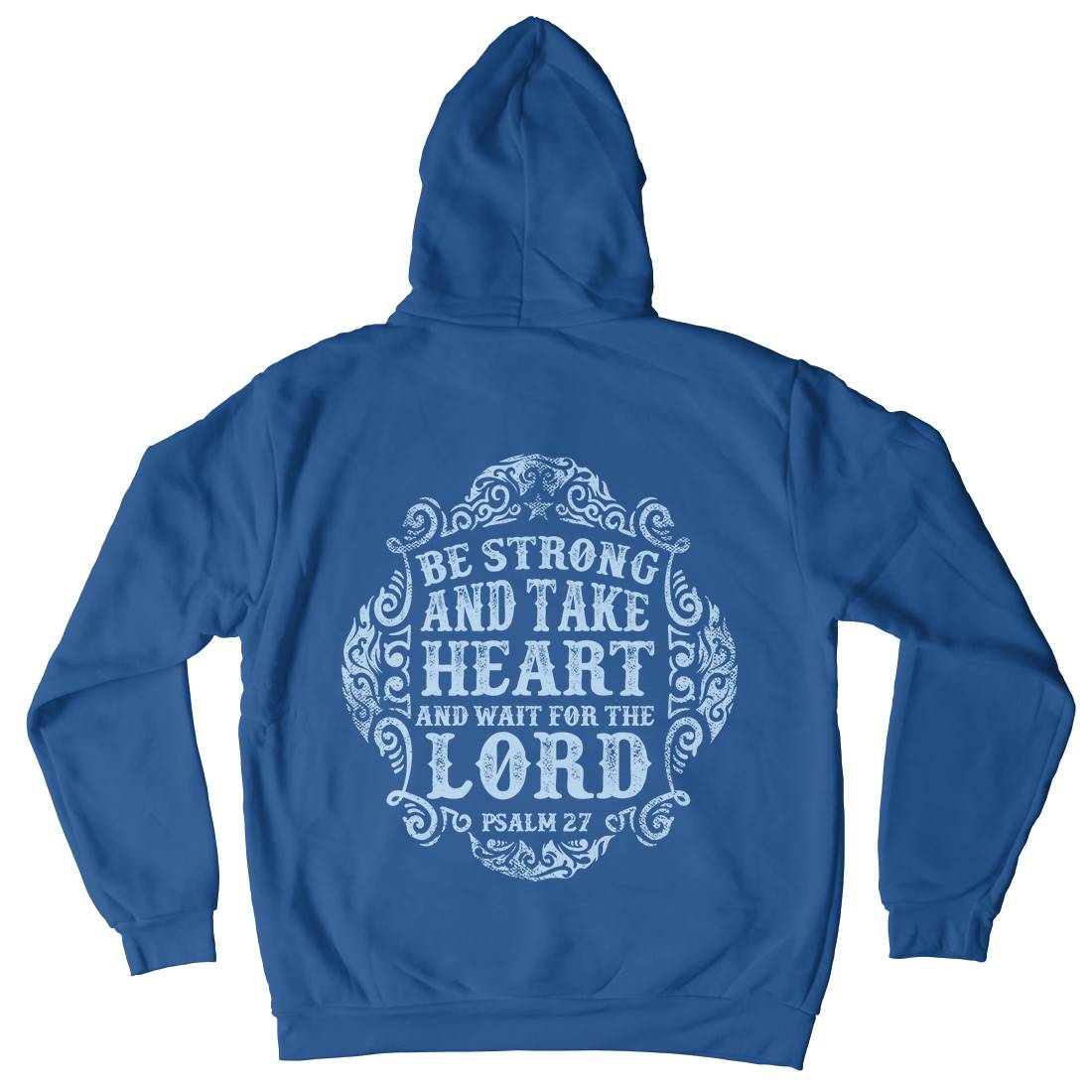 Be Strong And Wait The Lord Kids Crew Neck Hoodie Religion C909