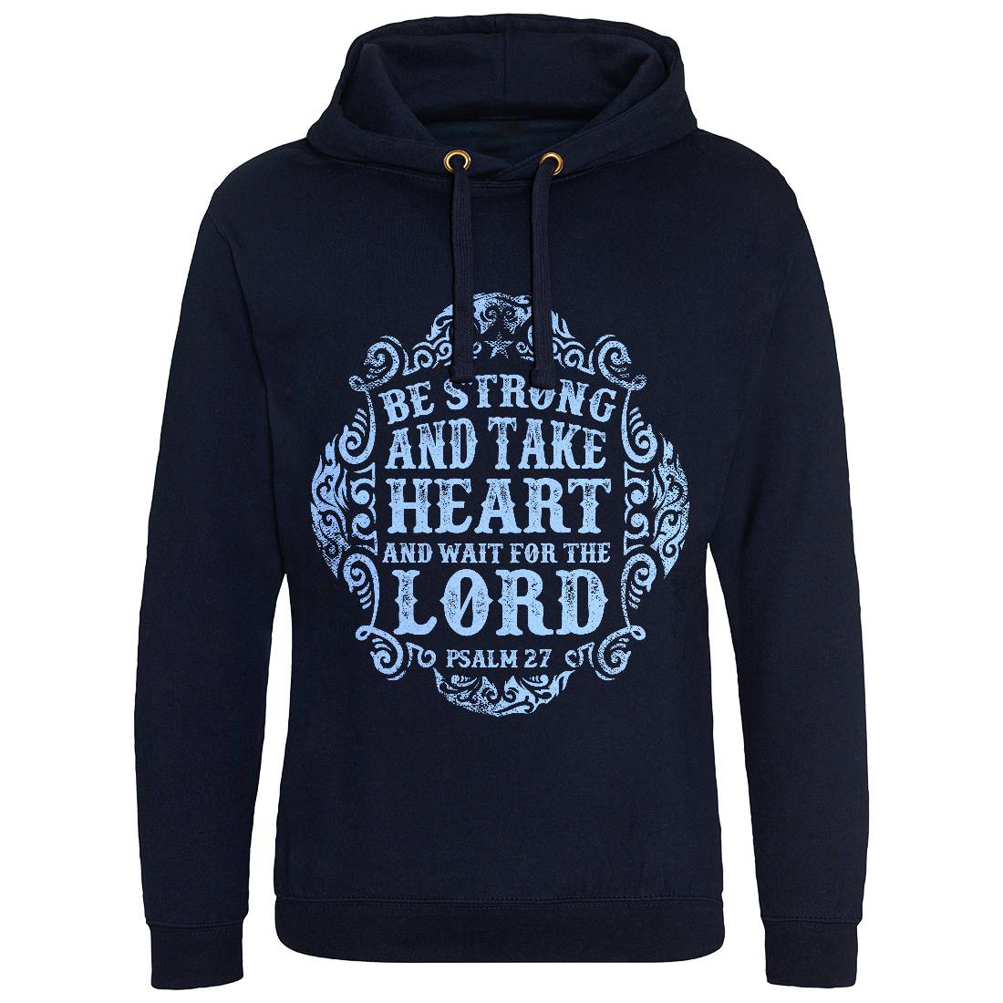 Be Strong And Wait The Lord Mens Hoodie Without Pocket Religion C909