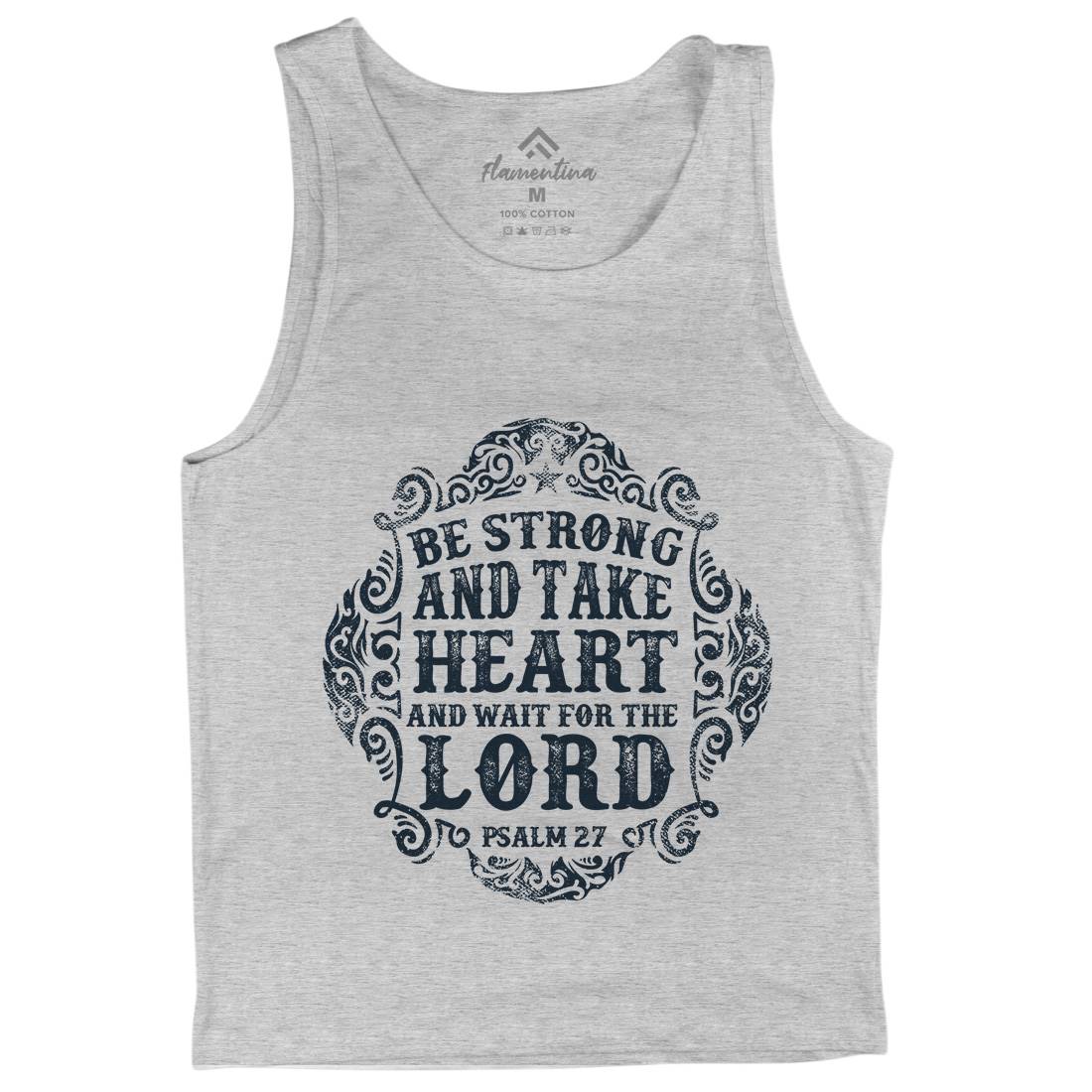 Be Strong And Wait The Lord Mens Tank Top Vest Religion C909