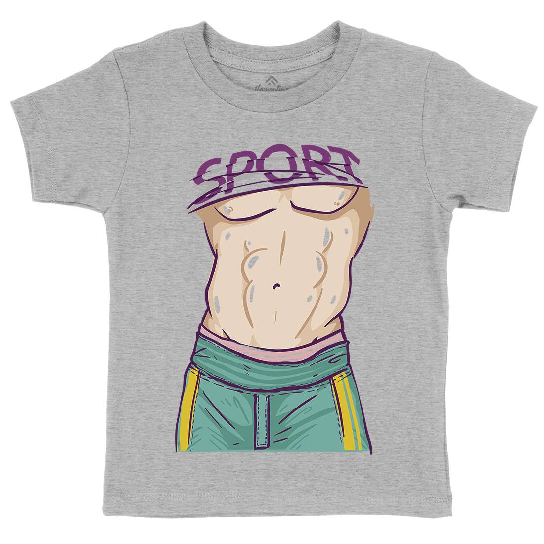 Body Of A God Kids Organic Crew Neck T-Shirt Gym C911