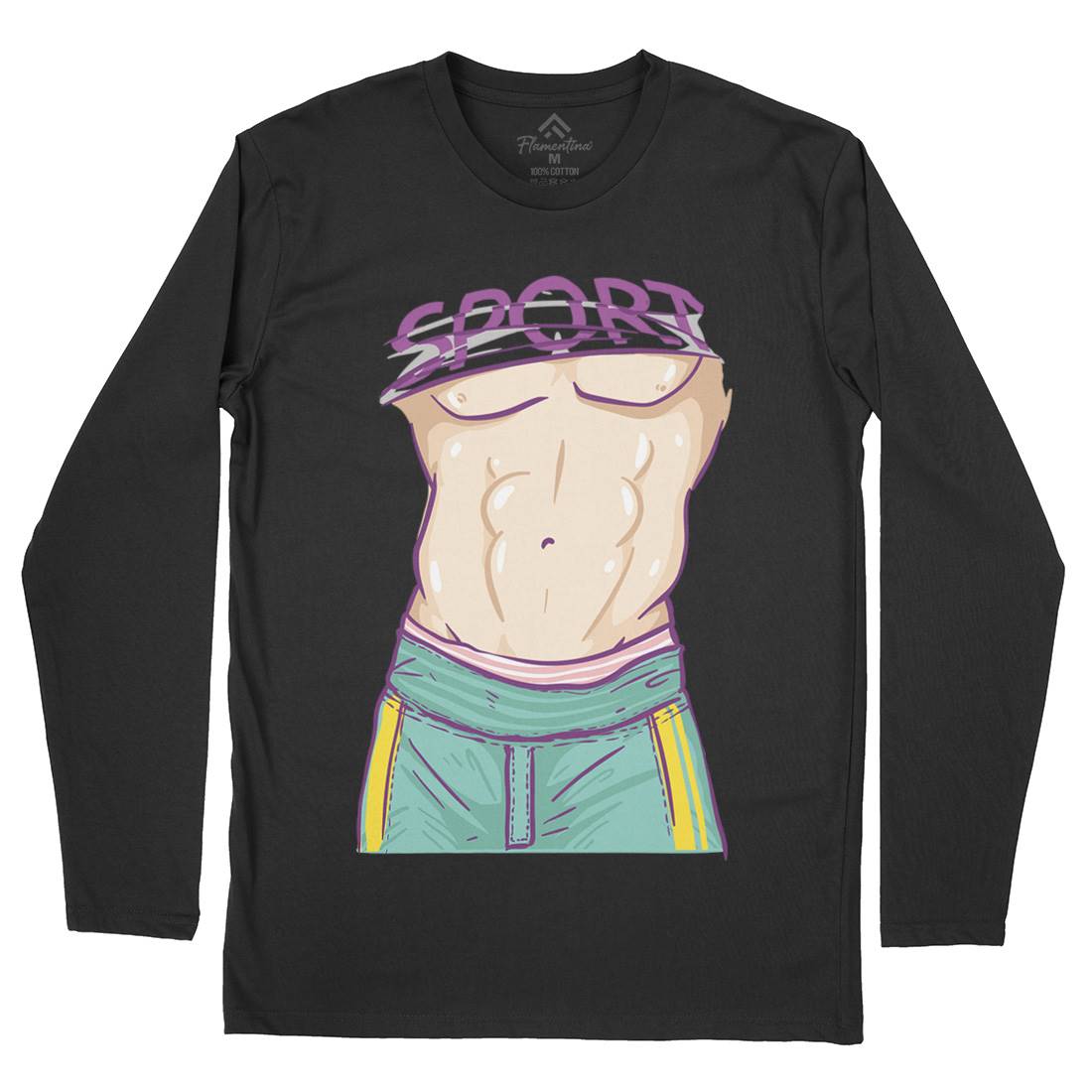 Body Of A God Mens Long Sleeve T-Shirt Gym C911