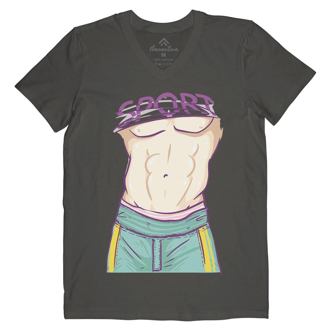 Body Of A God Mens V-Neck T-Shirt Gym C911