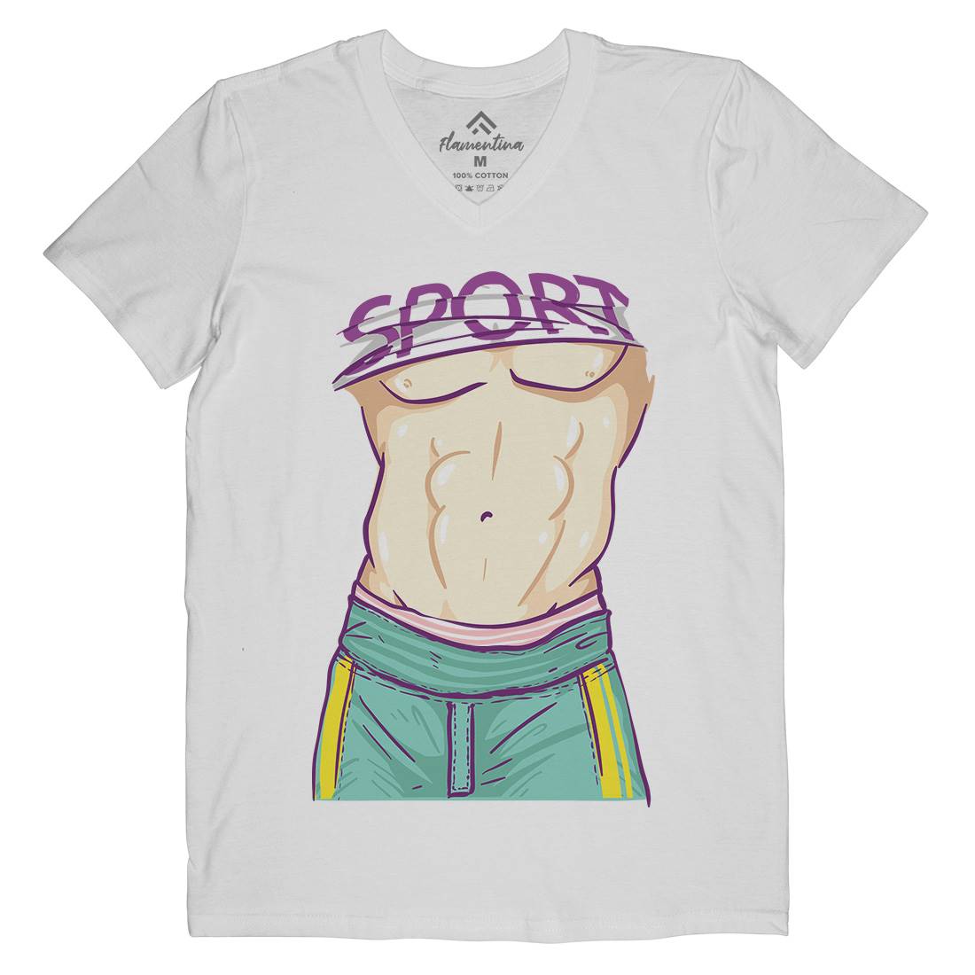 Body Of A God Mens V-Neck T-Shirt Gym C911