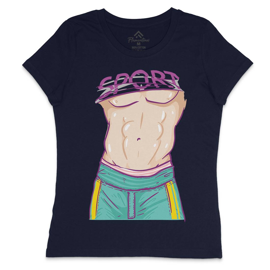 Body Of A God Womens Crew Neck T-Shirt Gym C911