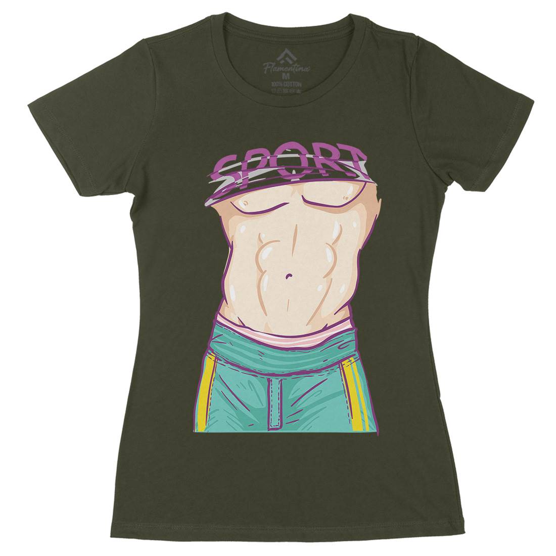 Body Of A God Womens Organic Crew Neck T-Shirt Gym C911