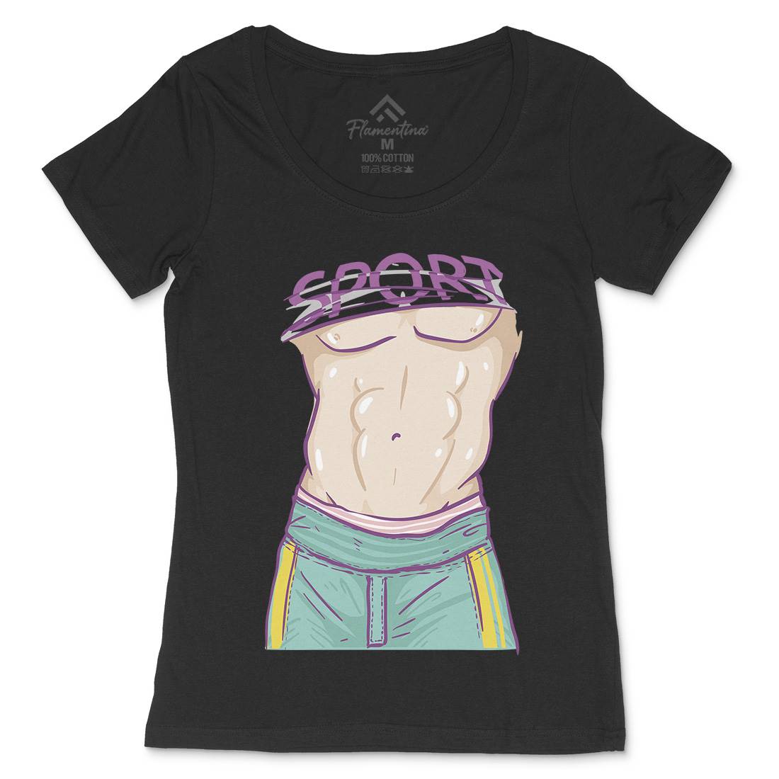 Body Of A God Womens Scoop Neck T-Shirt Gym C911