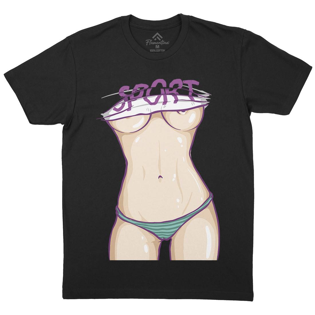 Body Of A Goddess Mens Organic Crew Neck T-Shirt Gym C912