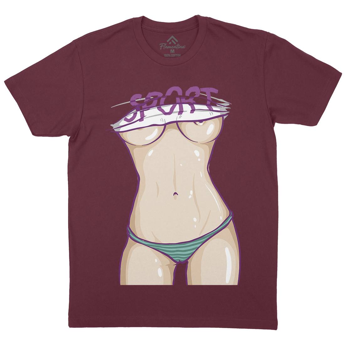 Body Of A Goddess Mens Organic Crew Neck T-Shirt Gym C912
