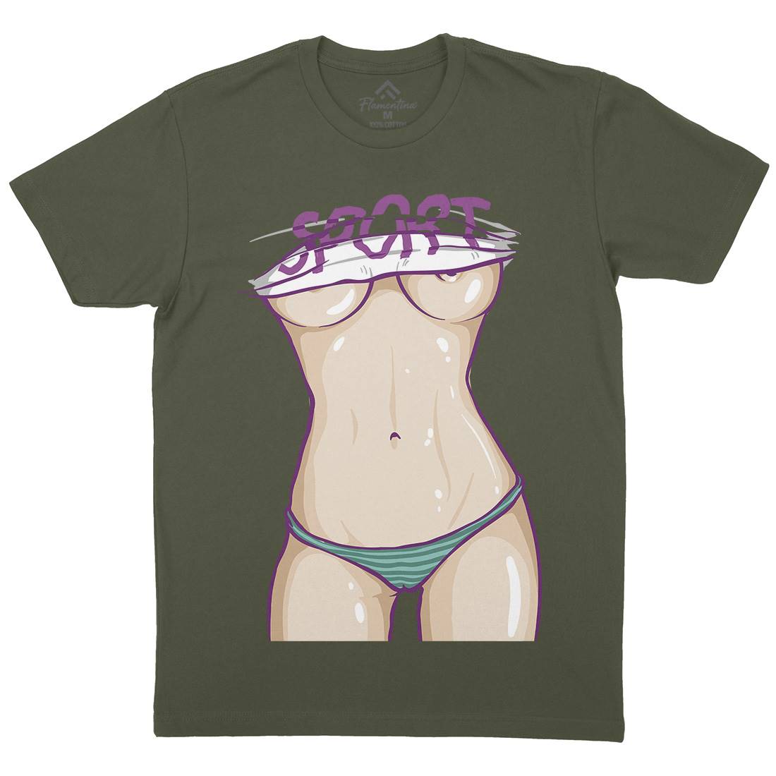 Body Of A Goddess Mens Crew Neck T-Shirt Gym C912